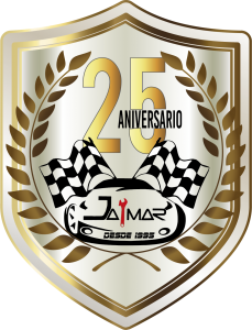Logotipo del 25 aniversario de Talleres Jaymar